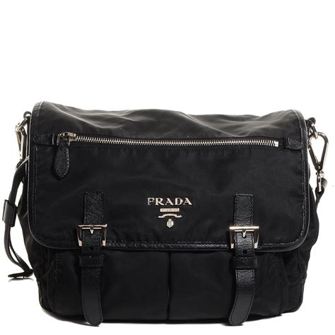 prada black tessuto bag